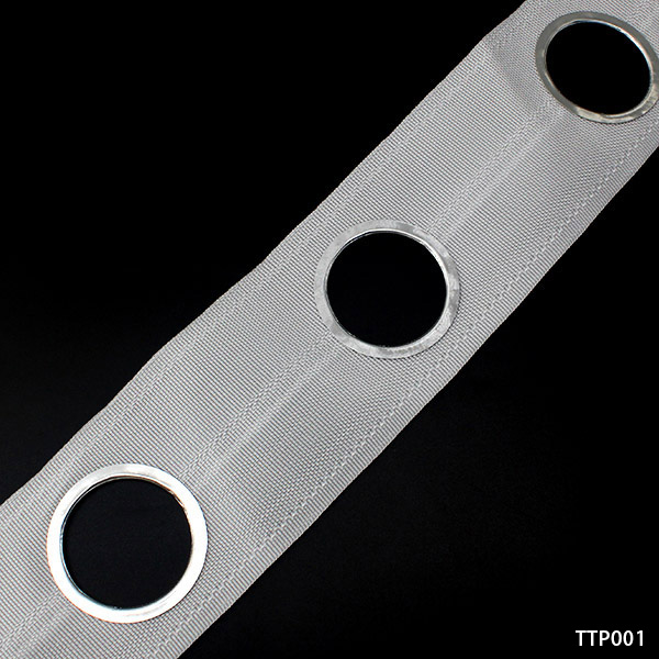 Polyester Curtain Header Tape With Metal Eyelets For Curtain Making