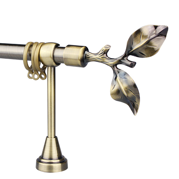 TFA003 Antique Leaf Aluminum Curtain Rod