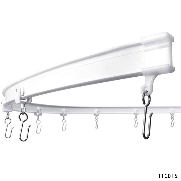 Flexible Curtain Track Silent Bay‑Window Curtain Rail