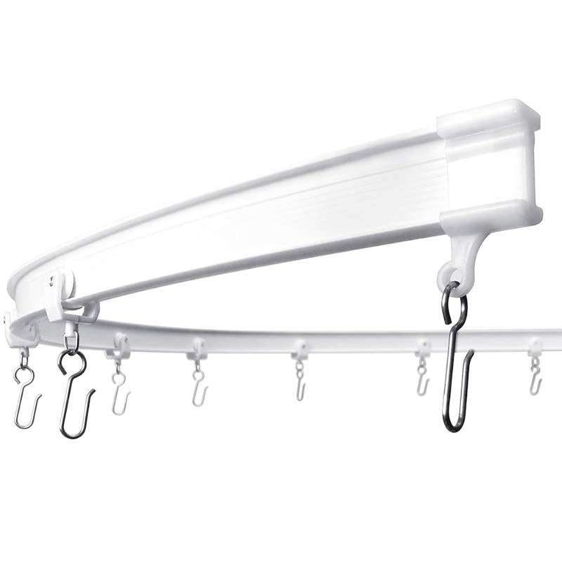 TTC015 Bendable Plastic Curtain Track for Bay Window