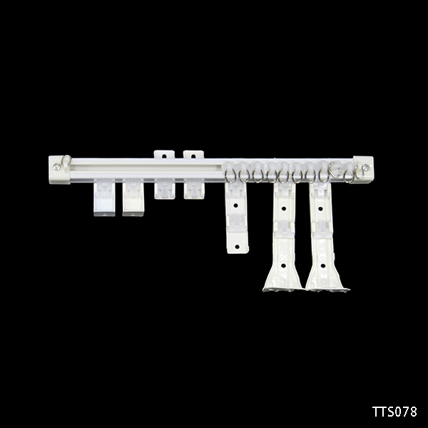 Universal Curtain Track With Assorted Fitting Brackets