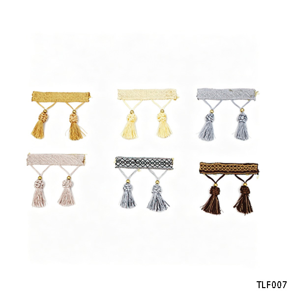 Decorative Woven Tassel Edge Trim Ornament for Window Curtain