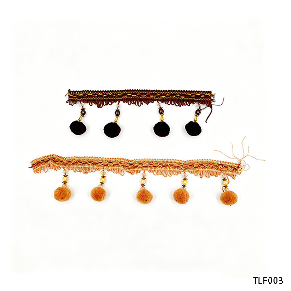 Bead Pom Pom Curtain Tassel Trim for Curtain Decoration
