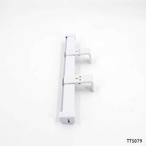 Slim Rectangular Curtain Track for Wall Mount Installation